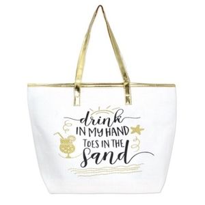 White Gold Beach Tote